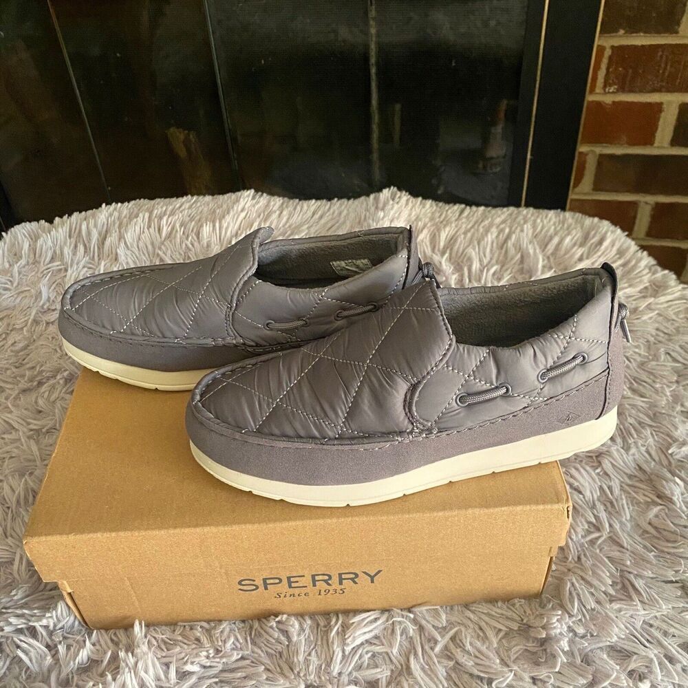 Sperry Women’s Slip On Shoes Lightweig Gray Size 7.5 M Comfort Soft Sneakers NEW - Picture 3 of 16